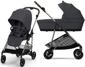 Cybex Melio 3.0 - stylowy wózek wielofunkcyjny, zestaw 2w1 | Taupe Monument Grey