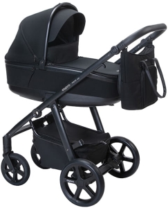Espiro Next Up GEL - wielofunkcyjny wózek dziecięcy, zestaw 2w1 z opcją 3w1 | Black 310 Metal Black