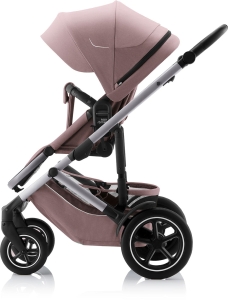Britax Romer Smile 5Z - funkcjonalny wózek spacerowy  | Dusty Rose on Calm Grey