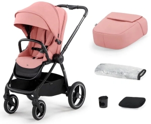 Kinderkraft Nea - wózek spacerowy z bogatym wyposażeniem | Ash Pink