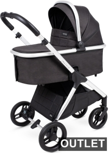 Insevio Dolphin - wózek wielofunkcyjny 2w1 z opcją 3w1 | Black Pearl, Outlet