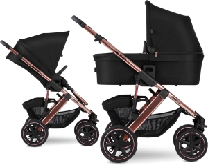 ABC Design Salsa 4 AIR - wózek wielofunkcyjny, zestaw 2w1 z opcją 3w1 | Rose Gold Diamond Edition