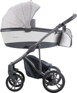 Bebetto Bresso - wózek wielofunkcyjny, zestaw 2w1 z opcją 3w1 | Grey 22