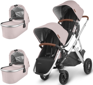 UPPAbaby Vista V2 - wózek wielofunkcyjny dla bliźniąt, zestaw 2w1 z opcją 3w1 | Alice