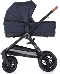 Petite&Mars Trails - nowoczesny wózek wielofunkcyjny, zestaw 2w1 | Anthracite Blue