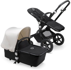 Bugaboo Cameleon 3 Plus - ekskluzywny wózek wielofunkcyjny, zestaw 2w1 z opcją 3w1 | Black - Fresh White