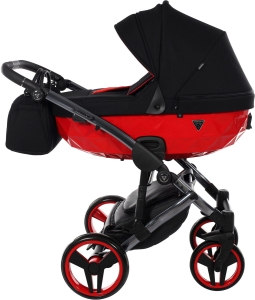 Junama Diamond S Line V2 - wielofunkcyjny, ekskluzywny wózek 2w1 z opcją 3w1 | 01 Red