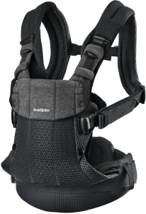 BabyBjorn Harmony Mesh 3D - ergonomiczne nosidełko dla noworodków i niemowląt | Czarny