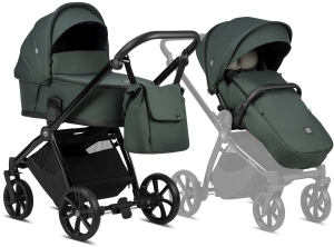 Tutis Mio Plus - wielofunkcyjny wózek dziecięcy, zestaw 2w1 | 240 Pacific Green