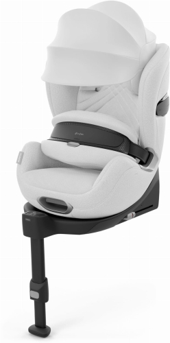 Cybex Anoris T2 i-Size - fotelik samochodowy z poduszką powietrzną 76-125 cm | PLUS Platinum White