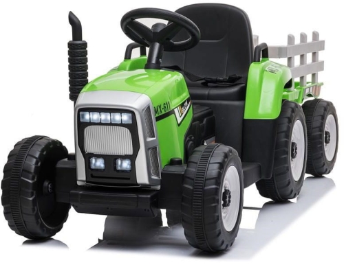 Baby Mix Erick - jeździk elektryczny traktor | Green