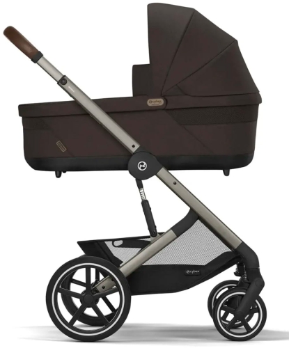 Cybex Balios S Lux 2.0 - wózek wielofunkcyjny, zestaw 2w1 z opcją 3w1 | TPE Chocolate Brown
