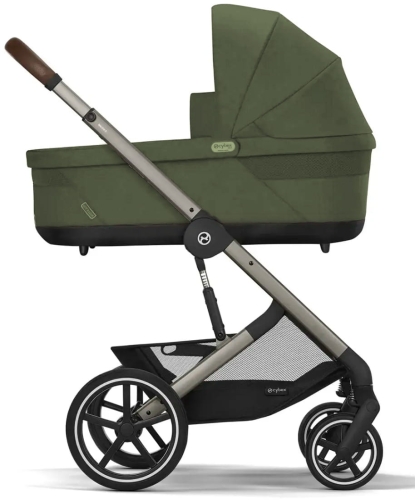 Cybex Balios S Lux 2.0 - wózek wielofunkcyjny, zestaw 2w1 z opcją 3w1 | TPE Moss Green