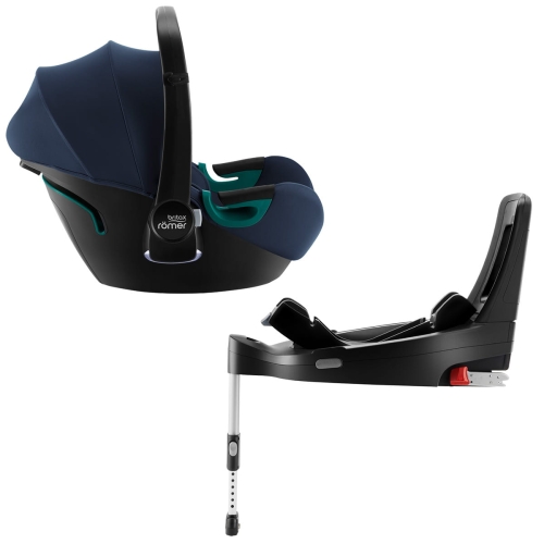 Britax Römer BABY-SAFE iSENSE i-Size  - fotelik obrotowy z oświetleniem LED, zestaw z bazą ~0-13 kg | Indigo Blue