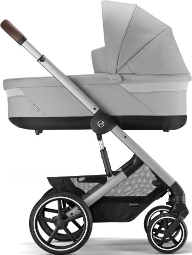 Cybex Balios S Lux 2.0 - wózek wielofunkcyjny, zestaw 2w1 z opcją 3w1 | SLV Lava Grey