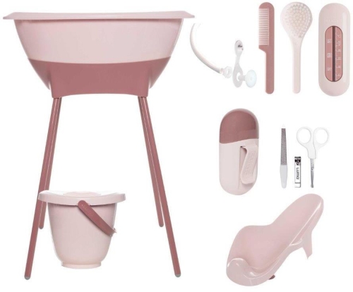 Luma zestaw kąpielowy 8w1 - wanienka + dodatki | Blossom Pink