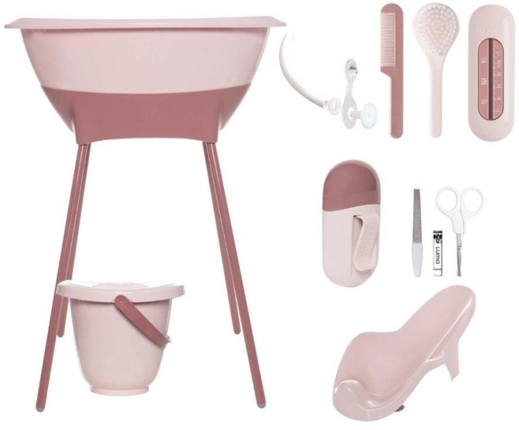 Luma zestaw kąpielowy 8w1 - wanienka + dodatki | Blossom Pink