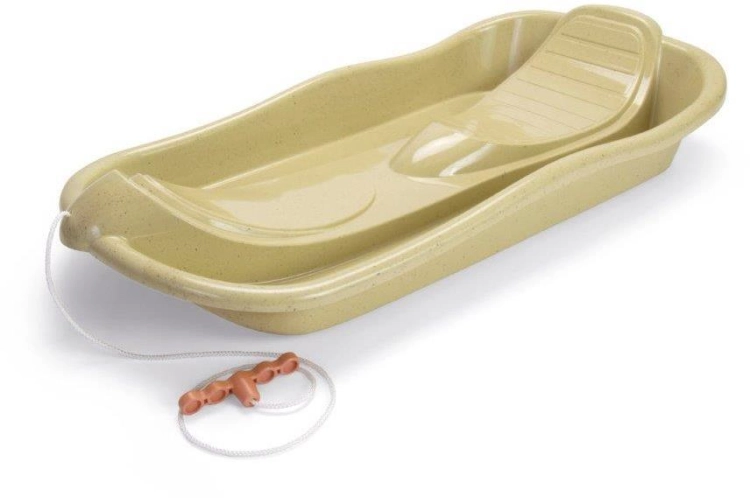 Dantoy Bio - eco sanki z oparciem i linką | Green