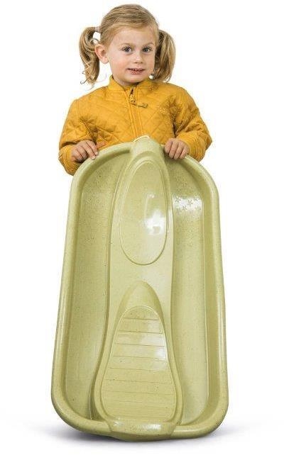 Dantoy Bio - eco sanki z oparciem i linką | Green