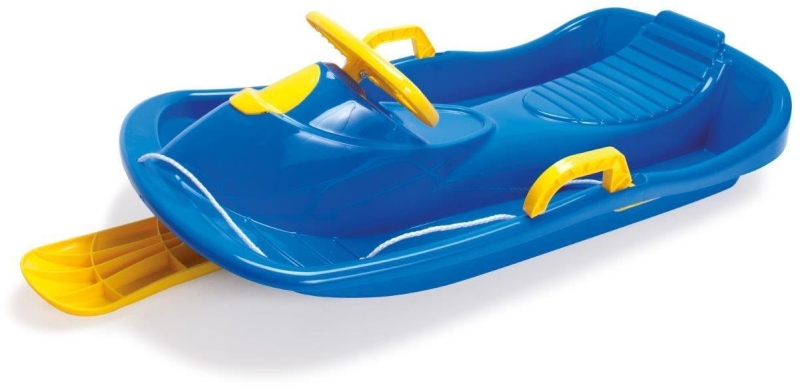 Dantoy Classic - sanki z kierownicą i hamulcami 95 cm | Blue