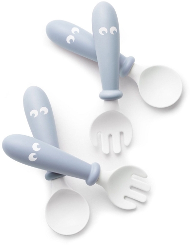 BabyBjorn - zestaw sztućców, 4szt | Powder Blue