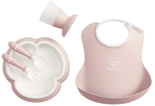 BabyBjorn - zestaw obiadowy | Powder Pink