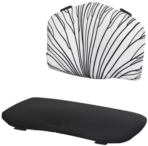 Kinderkraft - poduszuki do krzesełka Enock, Timba | Black&White