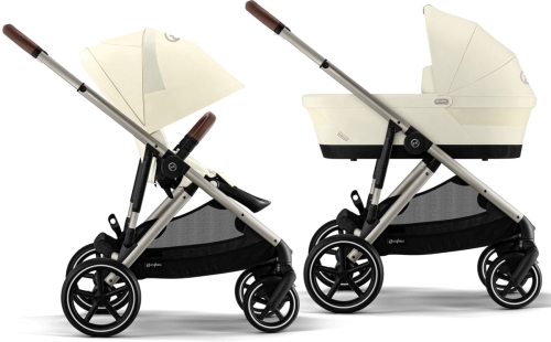 Cybex Gazelle S 2.0 - wózek wielofunkcyjny, zestaw 2w1 dla jednego dziecka | TPE Seashell Beige