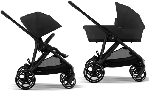 Cybex Gazelle S 2.0 - wózek wielofunkcyjny, zestaw 2w1 dla jednego dziecka | BLK Moon Black