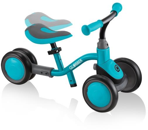 Globber Earing Bike 3w1 DELUXE  - rowerek trójkowłowy z funkcją jeździka | Teal