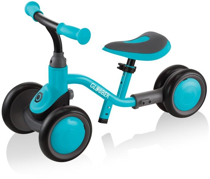 Globber Earing Bike 3w1 DELUXE  - rowerek trójkowłowy z funkcją jeździka | Teal