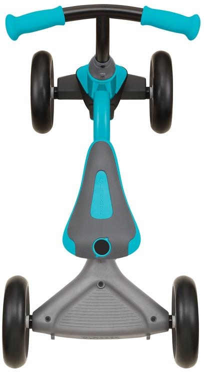 Globber Earing Bike 3w1 DELUXE  - rowerek trójkowłowy z funkcją jeździka | Teal