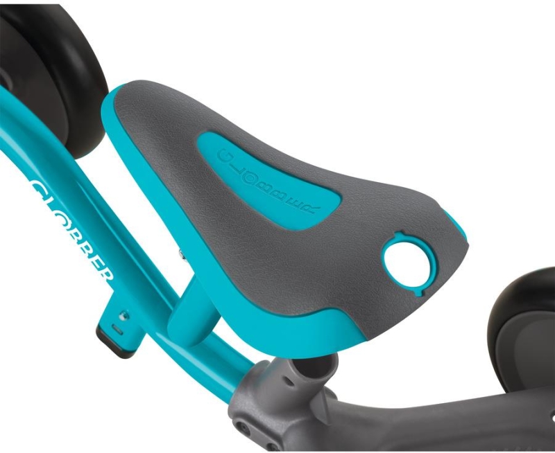 Globber Earing Bike 3w1 DELUXE  - rowerek trójkowłowy z funkcją jeździka | Teal