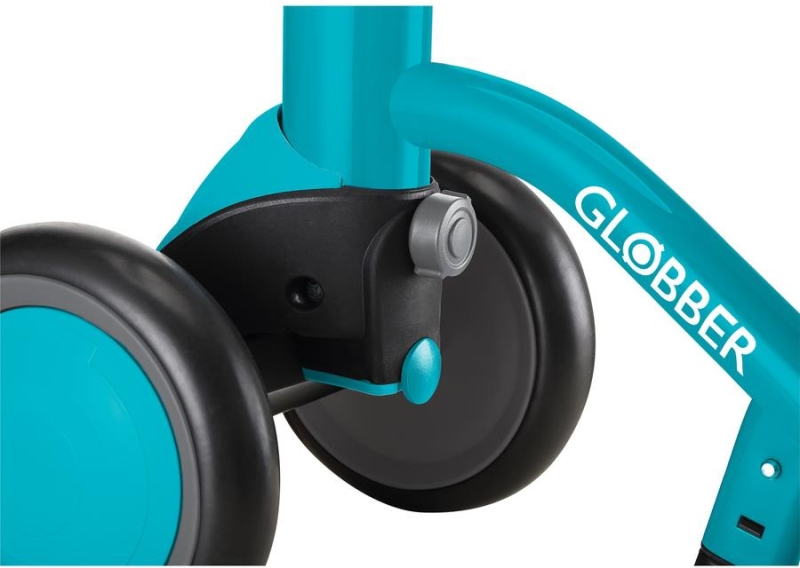 Globber Earing Bike 3w1 DELUXE  - rowerek trójkowłowy z funkcją jeździka | Teal