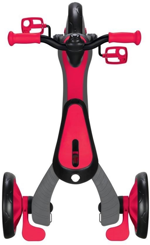 Globber Explorer Trike 3w1 - rowerek trójkołowy, biegowy | Red