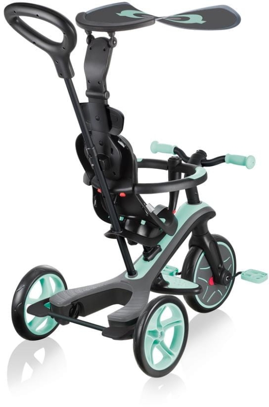 Globber Explorer Trike 4w1 - rowerek trójkołowy | Mint