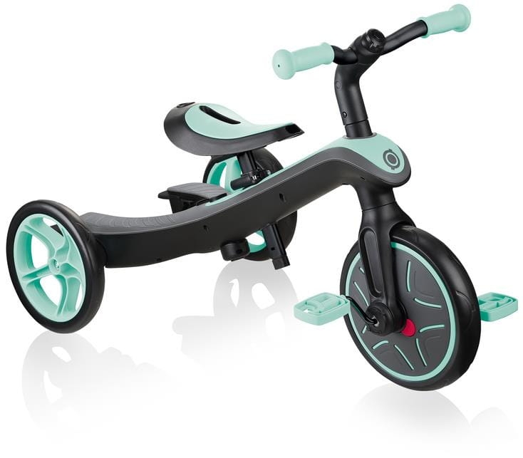 Globber Explorer Trike 4w1 - rowerek trójkołowy | Mint