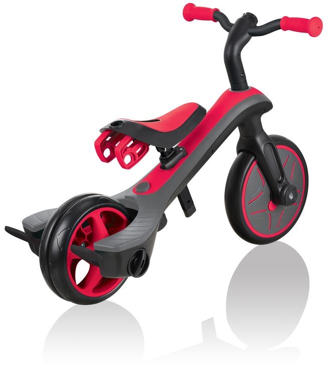 Globber Explorer Trike 4w1 - rowerek trójkołowy | New Red