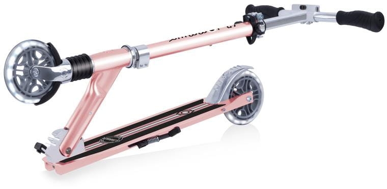 Globber Flow Element Comfort Lights - hulajnoga 2-kołowa LED | Rose Gold