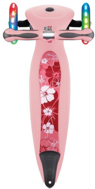 Globber GO-UP Deluxe Fantasy Lights -  wielofunkcyjny jeździk dziecięcy 3w1 | Pastel Pink