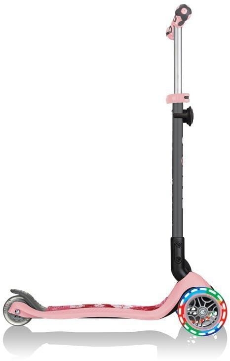 Globber GO-UP Deluxe Fantasy Lights -  wielofunkcyjny jeździk dziecięcy 3w1 | Pastel Pink