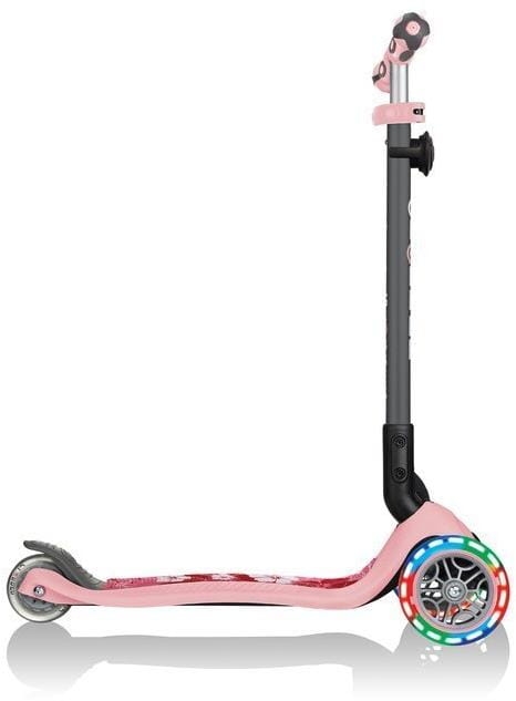 Globber GO-UP Deluxe Fantasy Lights -  wielofunkcyjny jeździk dziecięcy 3w1 | Pastel Pink