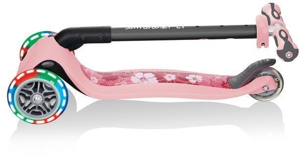 Globber GO-UP Deluxe Fantasy Lights -  wielofunkcyjny jeździk dziecięcy 3w1 | Pastel Pink