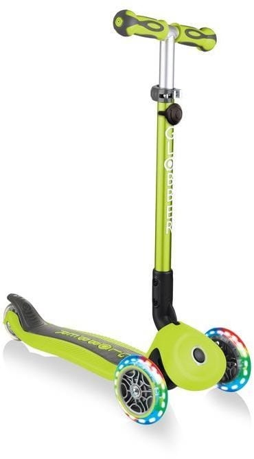 Globber GO-UP Deluxe Fantasy Lights -  wielofunkcyjny jeździk dziecięcy 3w1 | Lime