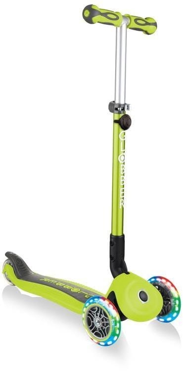 Globber GO-UP Deluxe Fantasy Lights -  wielofunkcyjny jeździk dziecięcy 3w1 | Lime