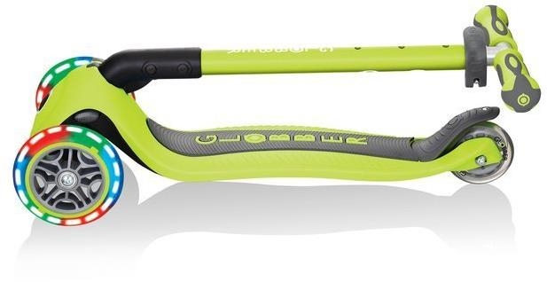 Globber GO-UP Deluxe Fantasy Lights -  wielofunkcyjny jeździk dziecięcy 3w1 | Lime