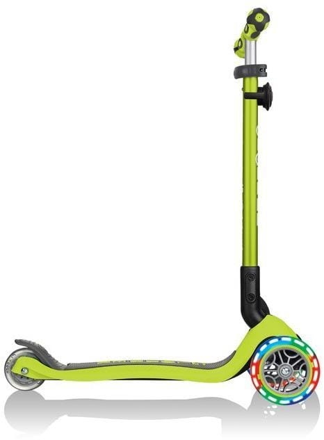 Globber GO-UP Deluxe Fantasy Lights -  wielofunkcyjny jeździk dziecięcy 3w1 | Lime