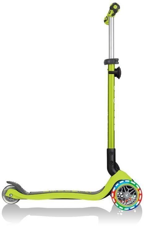 Globber GO-UP Deluxe Fantasy Lights -  wielofunkcyjny jeździk dziecięcy 3w1 | Lime