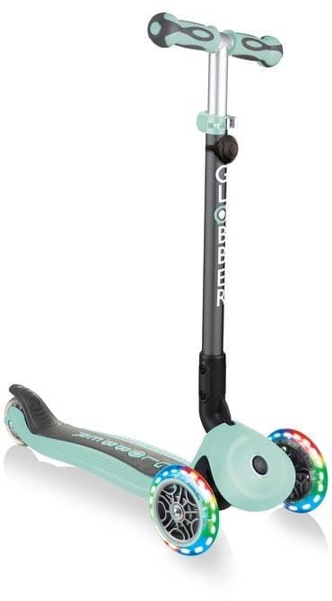Globber GO-UP Deluxe Fantasy Lights -  wielofunkcyjny jeździk dziecięcy 3w1 | Mint