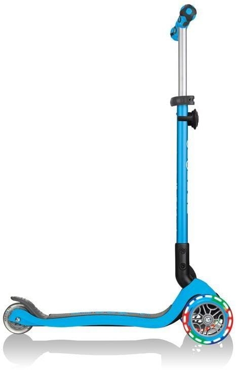 Globber GO-UP Deluxe Fantasy Lights -  wielofunkcyjny jeździk dziecięcy 3w1 | Sky Blue